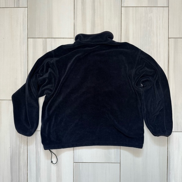 Woolrich Fleece Pullover 1/4 Zip Cinch Bottom Men’s XL Dark Blue - Picture 5 of 5
